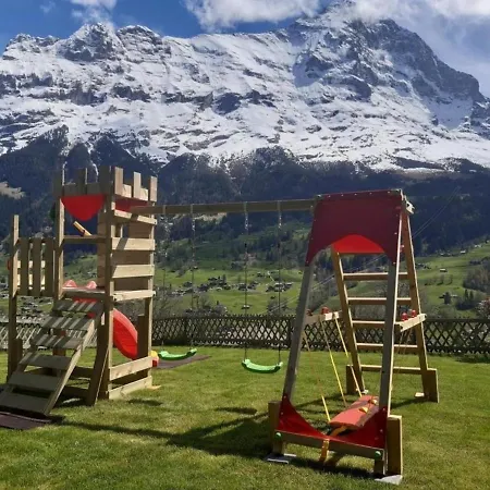 アパート Chalet Burgstein, Studio Alpenrose グリンデルヴァルト